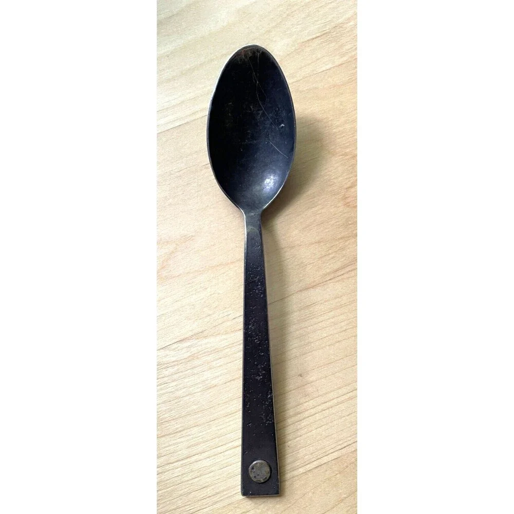 Restoration Hardware Hammered Steel Rivet SPOON Jefferson Mack Rare